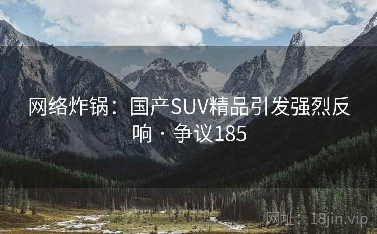 网络炸锅：国产SUV精品引发强烈反响 · 争议185  第1张