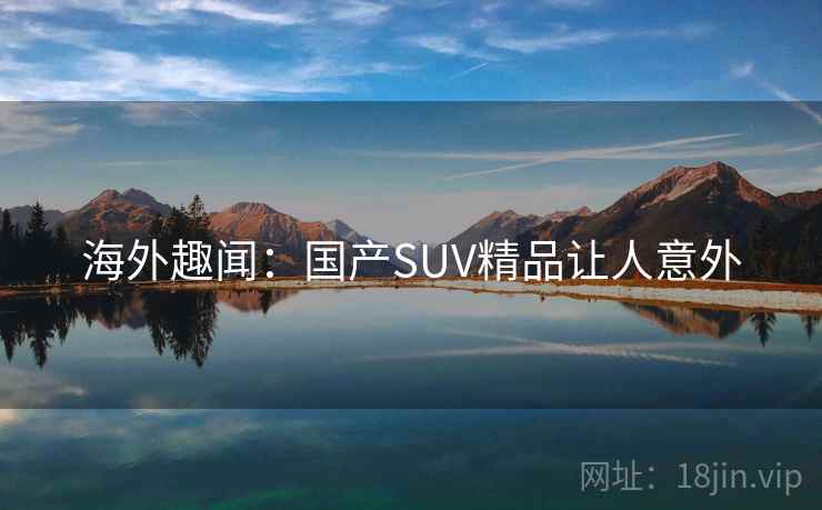 海外趣闻:国产SUV精品让人意外 第2张 海外趣闻:国产SUV精品让人意外 第2张